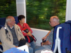 im Zug: Franz, Anneliese, Heinrich