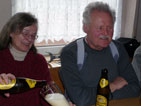 Marlene und Volkhard beim Bier