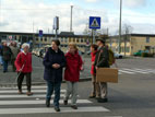 Abmarsch vom Hauptbahnhof: von links Reinhilde, Ingrid K., Silvia, Margit, Achim