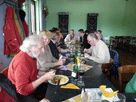 am Tisch:Bernd, Angela,  Klaus J., Klaus S., Vasil, Alwin