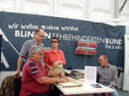 Josef, Friedrich Adele und unser förderndes Mitglied Dietmar Hanke am Stand des BSBH auf dem Hessentag