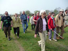 Wanderer: Udo, Reinhilde, Volkhard, Josef, Christine, Adele, Friedrich