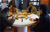 Achim, Margit, Udo, Ingrid P. am Spieltisch