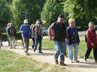 Wanderer von rechts: Gretel, Ingrid, Jürgen, Franz, Alwin u.a.