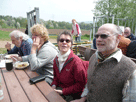 am Biertisch Bernd, Angela, Adele, Friedrich