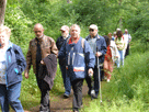 die Pitschedabber im Wald, vorne Ingrid und Jörg