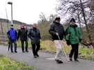 auf dem Wanderweg, Udo, Alwin, Werner, Heinrich Gerd