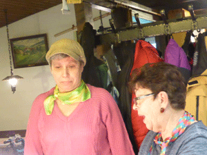 Gisela und Anneliese in de Bütt