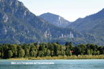 Blick vom Forrgensee auf Schloss Neuschwanstein