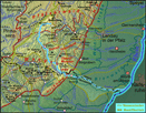 Karte mit Verlauf der Wieslauter