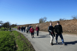 Pitschedabber beim Wandern, vorne Vasil mit Gerhardt