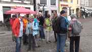 Pitschedabber auf dem Eutiner Marktplatz