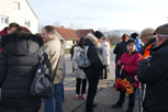 Begrüßung der Hanauer am Bahnhof Michelbach