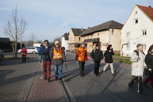 beim Wandern von links Alwin, Franz, Ingo, Udo, Brigitte J., Marc