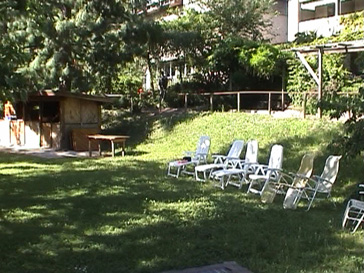 der Garten des Blindenheims