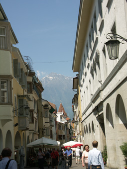 Blick in Laubengasse