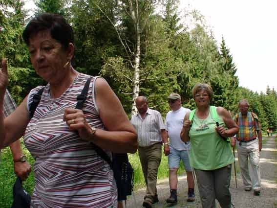 Wanderer: Anneliese, Berthold, Heinrich, Elfriede, Ferdi