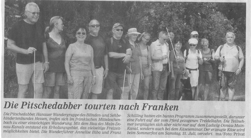 Gruppenbild mit dem Artikel darunter. Unten noch einmal der Artikel f&uuml;r Ihre screenreader