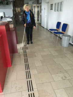 Silvia auf den Leitstreifen